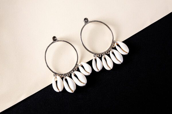 Boucles d'oreilles Coquillage Cauri