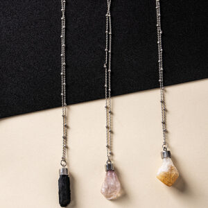 Collier Pendentif Pierre Brute